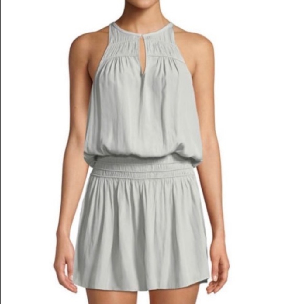 Ramy Brook Grey Hilton Keyhole Cocktail Dress